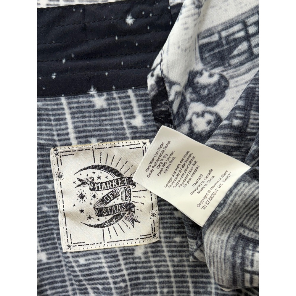Market of Stars Stargazer Pixie Kimono Cardigan Art to Wear Galaxy Print Hippie - Picture 7 of 10